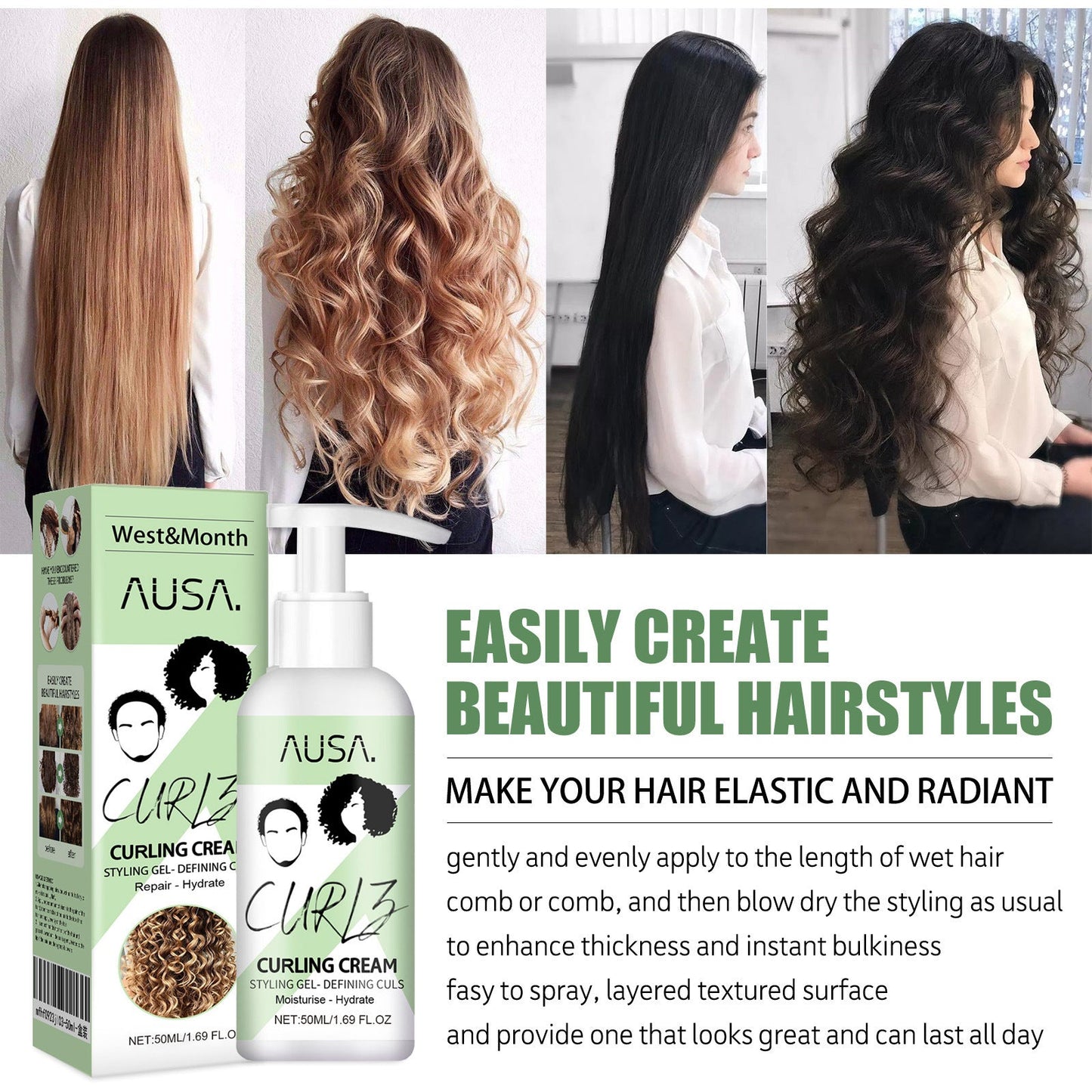 AUSA CURL™ Ser pentru păr creț