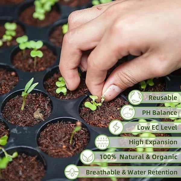 EcoBloom™ Cărămizi de cocos organice pentru plante