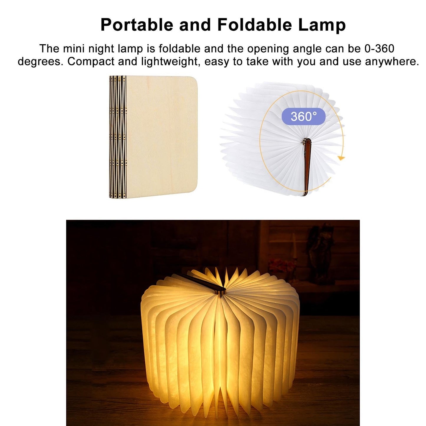 NeonFold™ Lampă de noapte pliabilă