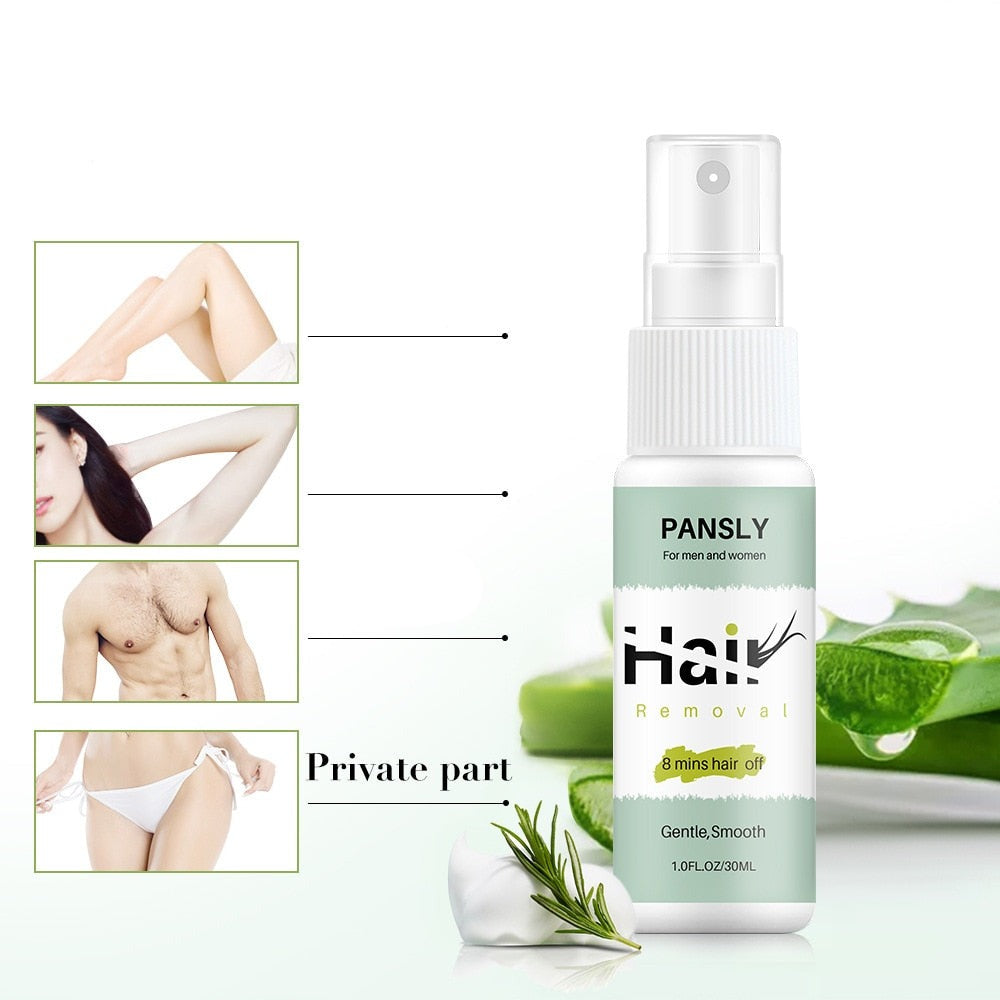 Pansly™ Îndepărtarea părului prin pulverizare | Rapid, eficient și nedureros!