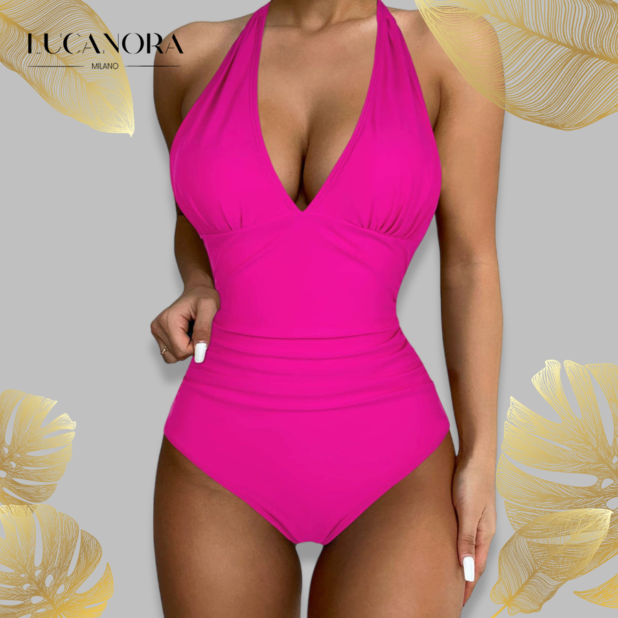 SwimWave™ Costum de baie cu decolteu în V
