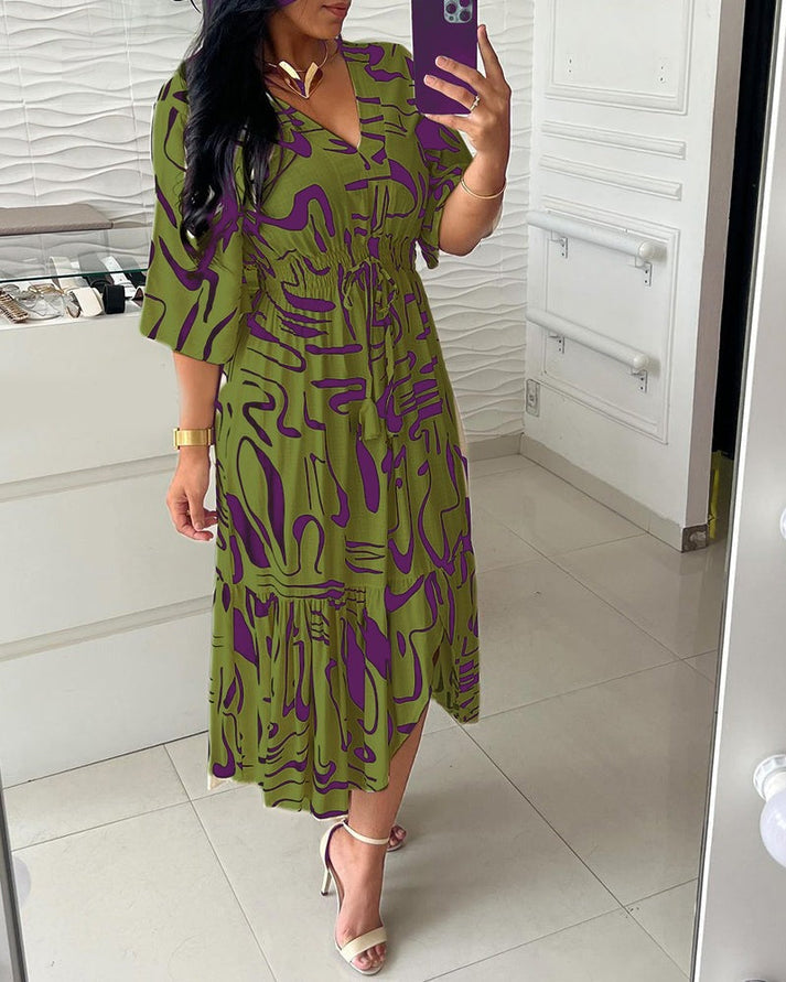 Zaira Montalto™ Rochie cu imprimeu de cerneală