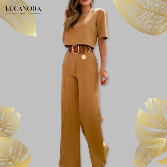 Adrienne™ Set din doua piese cu pantaloni si top