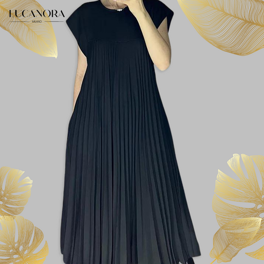 Bonita Escalera™ Rochie lungă fără mâneci plisată