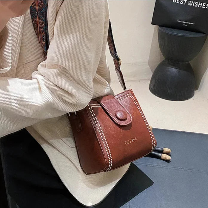 Dulina Rosa™ Geantă de modă vintage cu curea reglabilă
