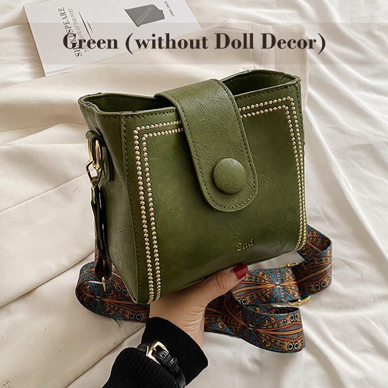 Dulina Rosa™ Geantă de modă vintage cu curea reglabilă