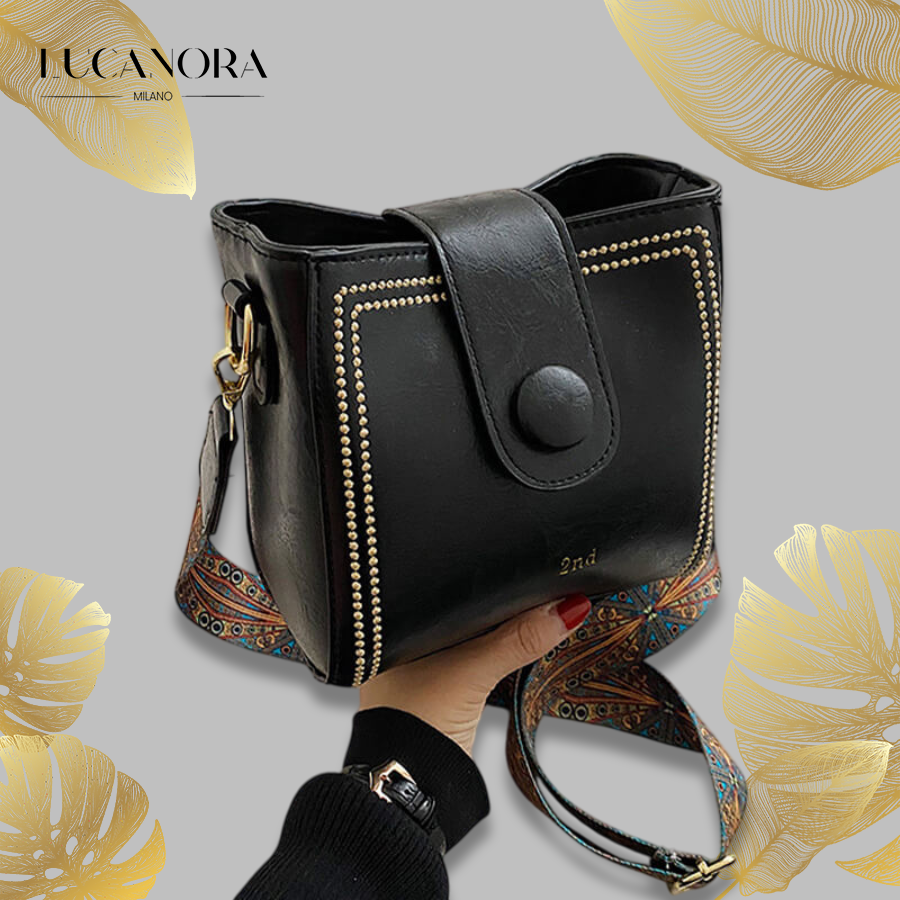 Dulina Rosa™ Geantă de modă vintage cu curea reglabilă