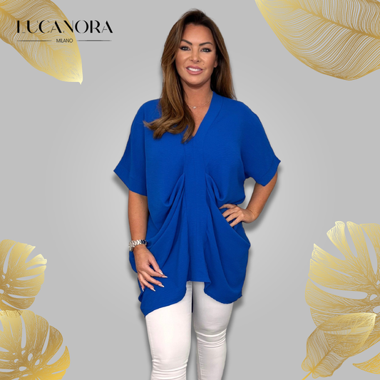 Elvira™ Top elegant cu decolteu în V