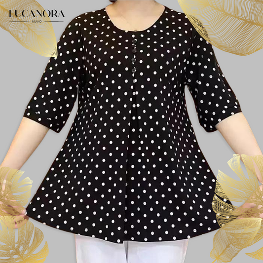 Fortunata™ Tricou elegant cu buline