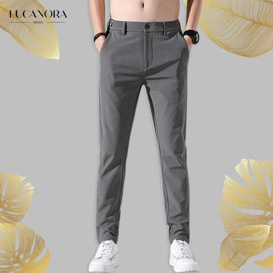 Gul Pierre™ Pantaloni drepți casual pentru bărbați, cu picior drept, confortabili și elastici