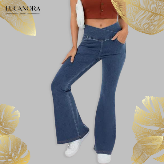GymJeans™️ Jambiere elastice din denim