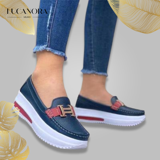 Helga™ Mocasini confortabili cu platformă