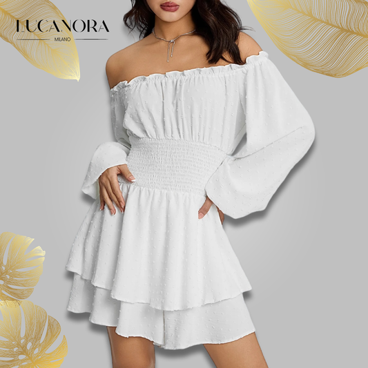 Paule Comtois™ Rochie Romper fără umeri