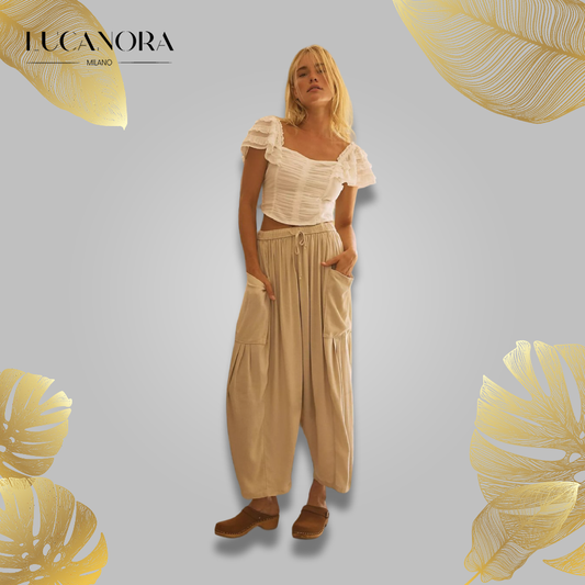 Quin™ pantaloni de vară oversize