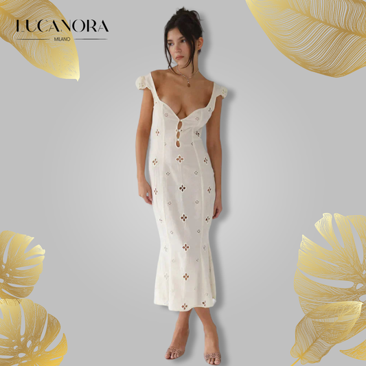 Sabrina Brook™ Rochie brodată de vară