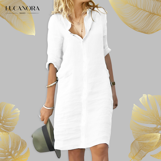 Veva™ Rochie cămașă casual de vară